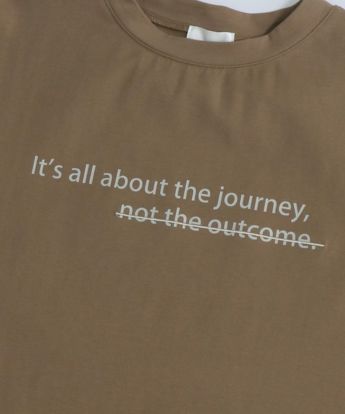 &g'aime（アンジェム）の「【&g'aime】ロゴ×刺繍プリントTシャツ（Tシャツ/カットソー・レディース・ホワイト/ブラック/ベージュ/グリーン・FREE）」の16枚目の写真