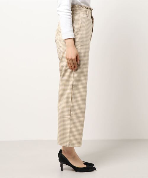 flower（フラワー）の「スウィートギンガムパンツ（その他パンツ・レディース・ブラック/ベージュ・FREE）」の4枚目の写真