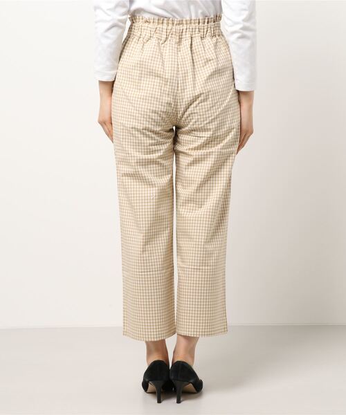 flower（フラワー）の「スウィートギンガムパンツ（その他パンツ・レディース・ブラック/ベージュ・FREE）」の3枚目の写真