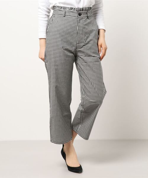 flower（フラワー）の「スウィートギンガムパンツ（その他パンツ・レディース・ブラック/ベージュ・FREE）」の16枚目の写真