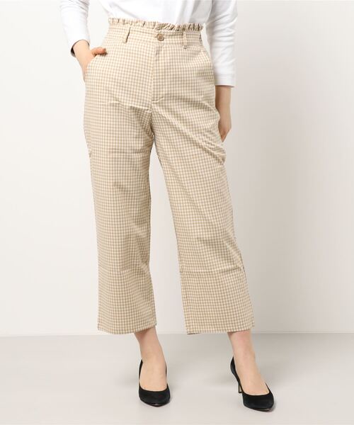 flower（フラワー）の「スウィートギンガムパンツ（その他パンツ・レディース・ブラック/ベージュ・FREE）」の17枚目の写真