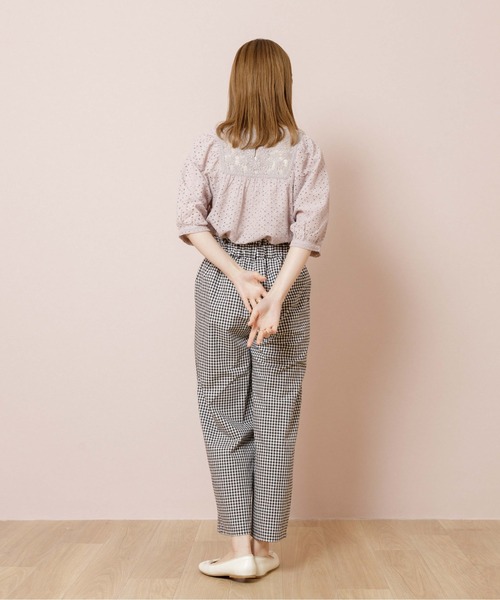 flower（フラワー）の「スウィートギンガムパンツ（その他パンツ・レディース・ブラック/ベージュ・FREE）」の22枚目の写真