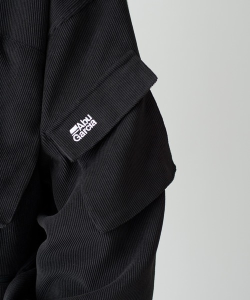And A（アンドエー）の「Abu Garcia アブガルシア / × is-ness ABU-M303 CORDUROY JACKET イズネスコラボ コーデュロイファティーグジャケット / 21AAB-0003（ミリタリージャケット・メンズ・ブラック・MEDIUM/X-LARGE/LARGE）」の8枚目の写真