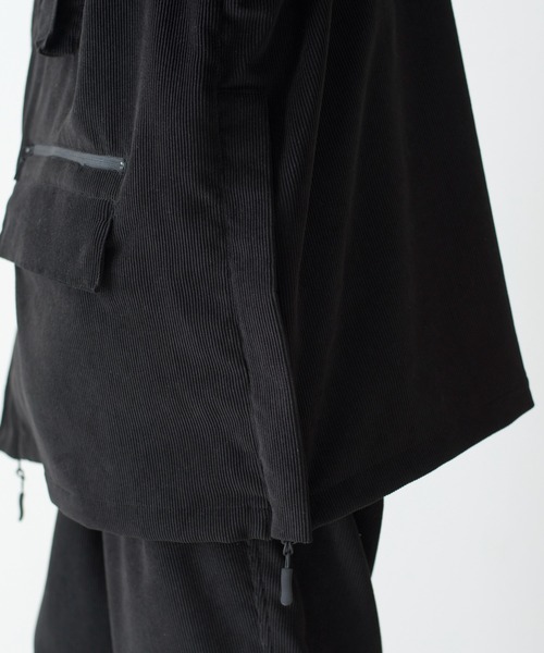 And A（アンドエー）の「Abu Garcia アブガルシア / × is-ness ABU-M303 CORDUROY JACKET イズネスコラボ コーデュロイファティーグジャケット / 21AAB-0003（ミリタリージャケット・メンズ・ブラック・MEDIUM/X-LARGE/LARGE）」の12枚目の写真