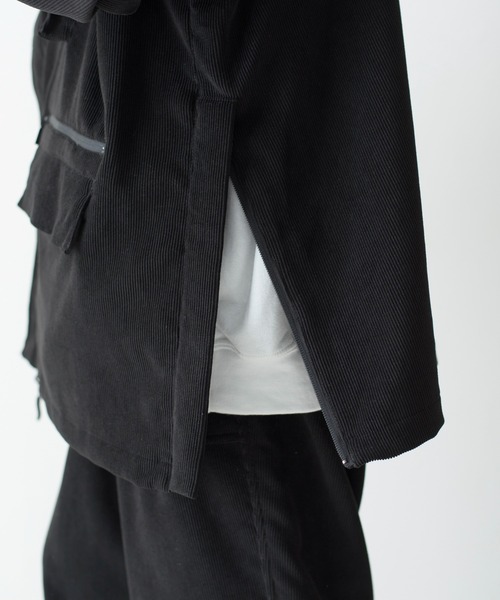 And A（アンドエー）の「Abu Garcia アブガルシア / × is-ness ABU-M303 CORDUROY JACKET イズネスコラボ コーデュロイファティーグジャケット / 21AAB-0003（ミリタリージャケット・メンズ・ブラック・MEDIUM/X-LARGE/LARGE）」の13枚目の写真