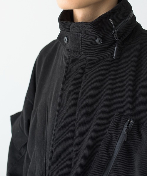 And A（アンドエー）の「Abu Garcia アブガルシア / × is-ness ABU-M303 CORDUROY JACKET イズネスコラボ コーデュロイファティーグジャケット / 21AAB-0003（ミリタリージャケット・メンズ・ブラック・MEDIUM/X-LARGE/LARGE）」の15枚目の写真