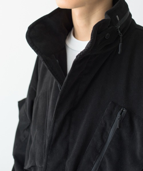 And A（アンドエー）の「Abu Garcia アブガルシア / × is-ness ABU-M303 CORDUROY JACKET イズネスコラボ コーデュロイファティーグジャケット / 21AAB-0003（ミリタリージャケット・メンズ・ブラック・MEDIUM/X-LARGE/LARGE）」の16枚目の写真
