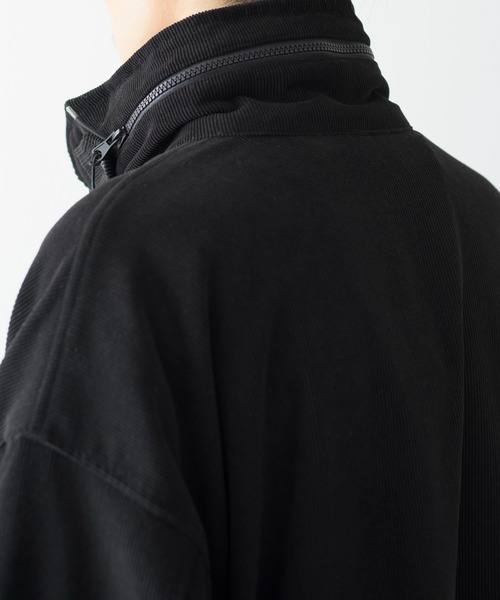 And A（アンドエー）の「Abu Garcia アブガルシア / × is-ness ABU-M303 CORDUROY JACKET イズネスコラボ コーデュロイファティーグジャケット / 21AAB-0003（ミリタリージャケット・メンズ・ブラック・MEDIUM/X-LARGE/LARGE）」の19枚目の写真