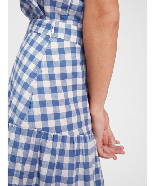 GAP（ギャップ）の「ティアード マキシスカート（スカート・レディース・ホワイト/ホワイト×ブルー・2/6/00/0/4）」の16枚目の写真