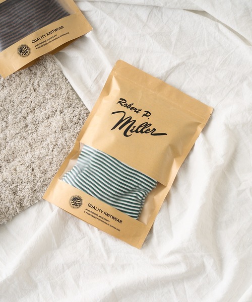 MILLER（ミラー）の「【MILLER/ミラー】ボーダークルーネックTシャツ（Tシャツ/カットソー・レディース・ブラウン/オフホワイト/ブルー/グリーン・FREE）」の3枚目の写真