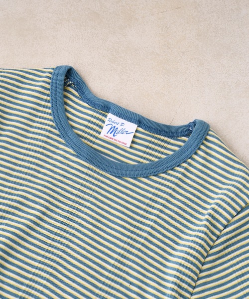 MILLER（ミラー）の「【MILLER/ミラー】ボーダークルーネックTシャツ（Tシャツ/カットソー・レディース・ブラウン/オフホワイト/ブルー/グリーン・FREE）」の12枚目の写真