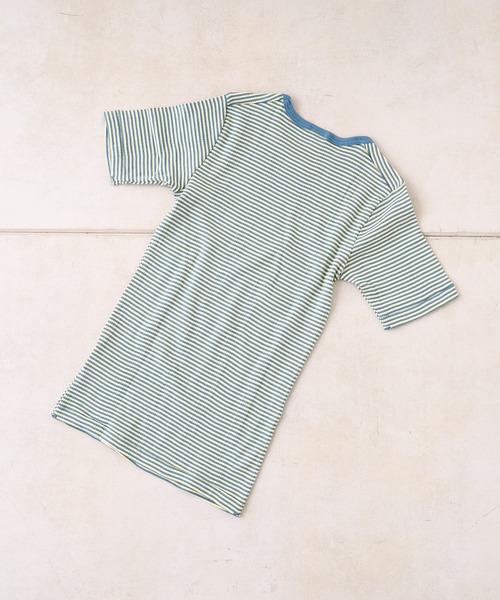 MILLER（ミラー）の「【MILLER/ミラー】ボーダークルーネックTシャツ（Tシャツ/カットソー・レディース・ブラウン/オフホワイト/ブルー/グリーン・FREE）」の19枚目の写真