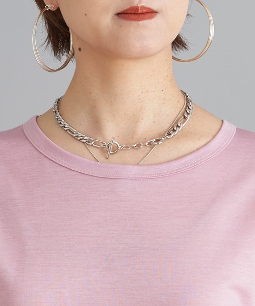 DouDou（ドゥドゥ）の「フレンチT（Tシャツ/カットソー・レディース・ピンク/グレイッシュベージュ/オフホワイト/カーキ/ライトベージュ/ブラック/レッド・MEDIUM/SMALL）」の10枚目の写真