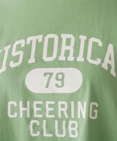 Cutie Blonde（キューティーブロンド）の「◆【S-L】カレッジプリントTシャツ（Tシャツ/カットソー・レディース・ブラック/オフホワイト/ライトグリーン・01/02/03）」の10枚目の写真