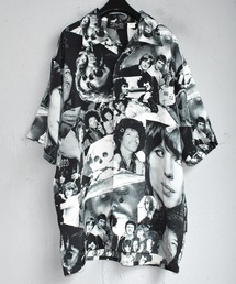 VINTAGE（ヴィンテージ）の「【ヴィンテージ古着】Dragonfly ロックスター 総柄 開襟シャツ（シャツ/ブラウス・メンズ）」