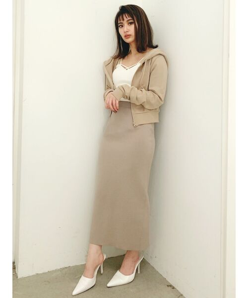 GYDA（ジェイダ）の「BASICショートパーカー（パーカー・レディース・ブラック/グレー/オフホワイト/ベージュ・FREE）」の17枚目の写真