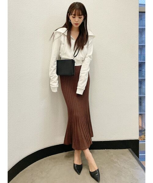 GYDA（ジェイダ）の「BASICショートパーカー（パーカー・レディース・ブラック/グレー/オフホワイト/ベージュ・FREE）」の22枚目の写真