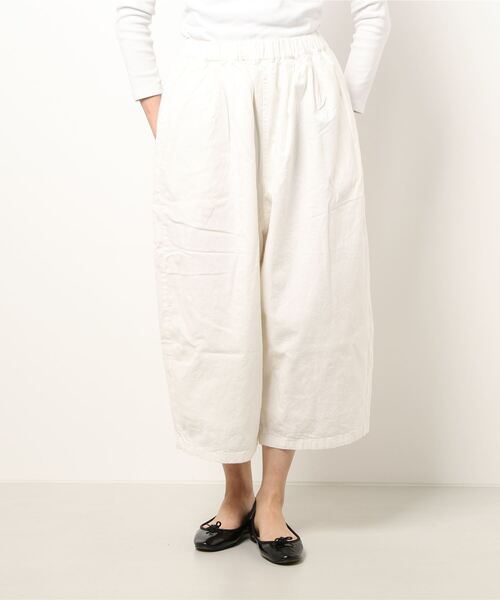 Samansa Mos2（サマンサ モスモス）の「綿麻エッグパンツ（その他パンツ・レディース・オフホワイト/ベージュ/チャコール・ﾌﾘ-）」の7枚目の写真