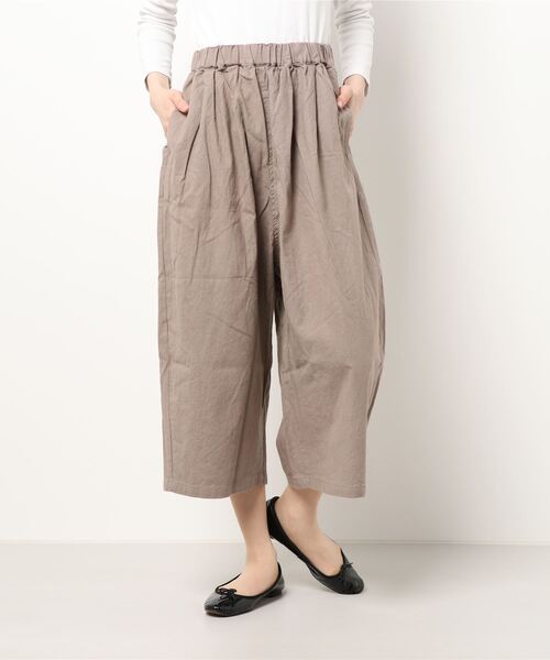 Samansa Mos2（サマンサ モスモス）の「綿麻エッグパンツ（その他パンツ・レディース・オフホワイト/ベージュ/チャコール・ﾌﾘ-）」の6枚目の写真