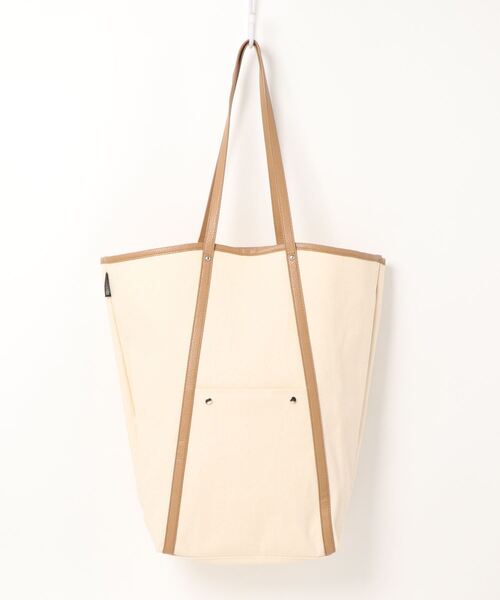 Te chichi TERRASSE（テチチテラス）の「LT．TALL．RoughlyキャンバスーA／ROOTOTE（トートバッグ・レディース・ブラック/ブラウン・ﾌﾘ-）」の5枚目の写真