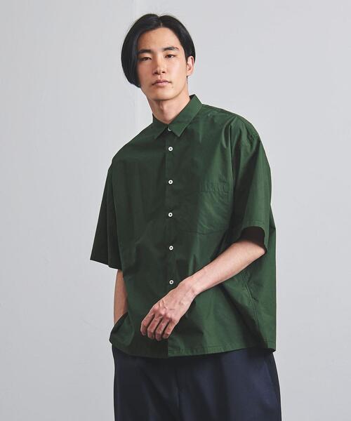 EN ROUTE(アンルート)の「<EN ROUTE(アンルート)> ポリエステル/コットン タイプライター バック/オープン(シャツ/ブラウス・メンズ・ダークグリーン/ロイヤルブルー・3/2/1)」の7枚目の写真