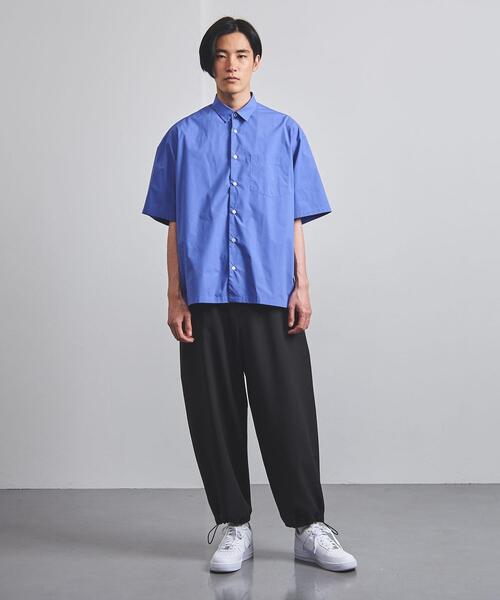 EN ROUTE(アンルート)の「<EN ROUTE(アンルート)> ポリエステル/コットン タイプライター バック/オープン(シャツ/ブラウス・メンズ・ダークグリーン/ロイヤルブルー・3/2/1)」の3枚目の写真