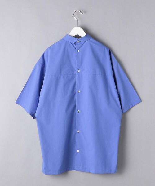 EN ROUTE(アンルート)の「<EN ROUTE(アンルート)> ポリエステル/コットン タイプライター バック/オープン(シャツ/ブラウス・メンズ・ダークグリーン/ロイヤルブルー・3/2/1)」の5枚目の写真