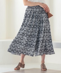 フラワーワイドパンツ
