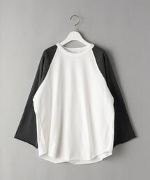 UNUSEDラグランスリーブカットソー ブラック/グレー UNUSED（アンユーズド）の「＜UNUSED＞ラグランスリーブTシャツ Ψ（T