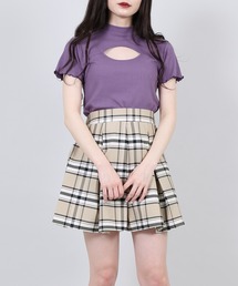PUNYUS | チェック柄プリーツミニスカート(スカート)