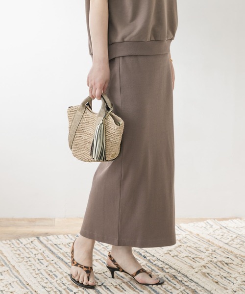 F by ROSSO（エフバイロッソ）の「F by ROSSO　リブカットスカート（スカート・レディース・ブラック/モカ/オフホワイト・36/38）」の15枚目の写真