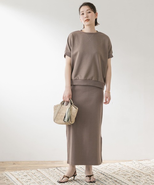 F by ROSSO（エフバイロッソ）の「F by ROSSO　リブカットスカート（スカート・レディース・ブラック/モカ/オフホワイト・36/38）」の4枚目の写真