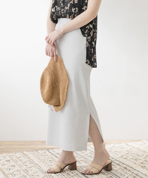 F by ROSSO（エフバイロッソ）の「F by ROSSO　リブカットスカート（スカート・レディース・ブラック/モカ/オフホワイト・36/38）」の12枚目の写真