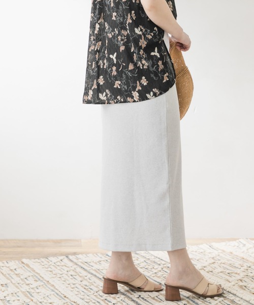 F by ROSSO（エフバイロッソ）の「F by ROSSO　リブカットスカート（スカート・レディース・ブラック/モカ/オフホワイト・36/38）」の18枚目の写真