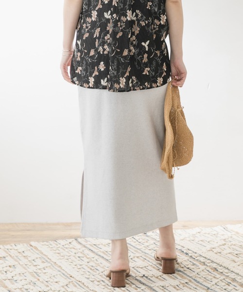 F by ROSSO（エフバイロッソ）の「F by ROSSO　リブカットスカート（スカート・レディース・ブラック/モカ/オフホワイト・36/38）」の10枚目の写真