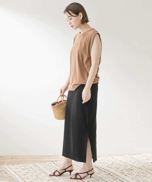 F by ROSSO（エフバイロッソ）の「F by ROSSO　リブカットスカート（スカート・レディース・ブラック/モカ/オフホワイト・36/38）」の5枚目の写真