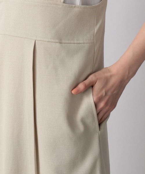 LOWRYS FARM(ローリーズファーム)の「Vネックジャンスカ 948502(ジャンパースカート・レディース・ブラック/ダークブラウン/アイボリー・FREE)」の14枚目の写真