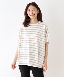 SHOO・LA・RUE | USAコットン ギャザー袖カットソー(Tシャツ/カットソー)