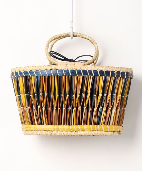 EleSac(エルサック)の「『Ele'Sac』BELLOWS BASCKET(かごバッグ・レディース・イエロー/グリーン・FREE)」の2枚目の写真