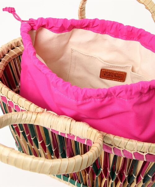 EleSac(エルサック)の「『Ele'Sac』BELLOWS BASCKET(かごバッグ・レディース・イエロー/グリーン・FREE)」の4枚目の写真