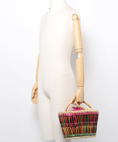 EleSac(エルサック)の「『Ele'Sac』BELLOWS BASCKET(かごバッグ・レディース・イエロー/グリーン・FREE)」の6枚目の写真