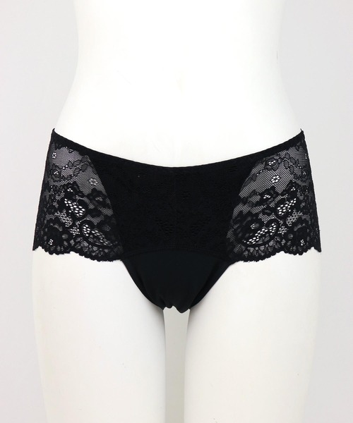 comfits(コンフィッツ)の「comfits -lace-吸水サニタリーショーツ「コンフィッツ」lace(ショーツ・レディース・ブラック・LL/3L/S/M/L)」の15枚目の写真