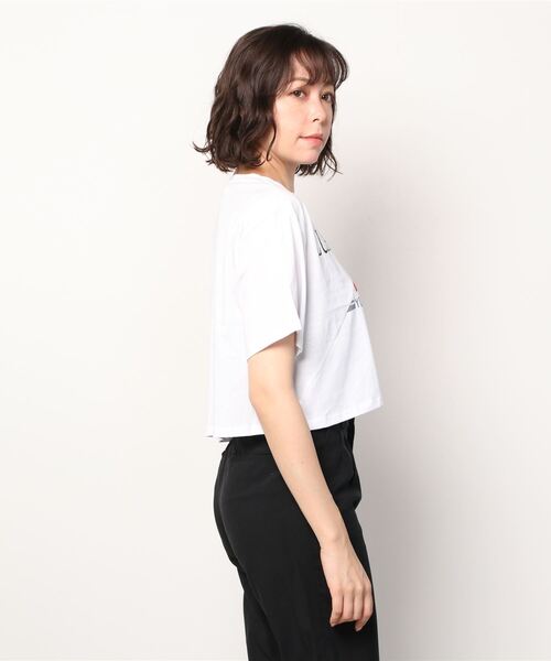 Figments（フィグメンツ）の「リメイク風クロップドTシャツ（Tシャツ/カットソー・レディース・ネイビー/ホワイト・FREE）」の12枚目の写真