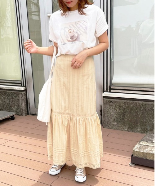 apres jour clair（アプレジュールクレア）の「【apres jour clair】コットンレーススカート【ZOZOTOWN限定アイテム】（スカート・レディース・オフホワイト/ライトベージュ・X-LARGE/フリー）」の12枚目の写真