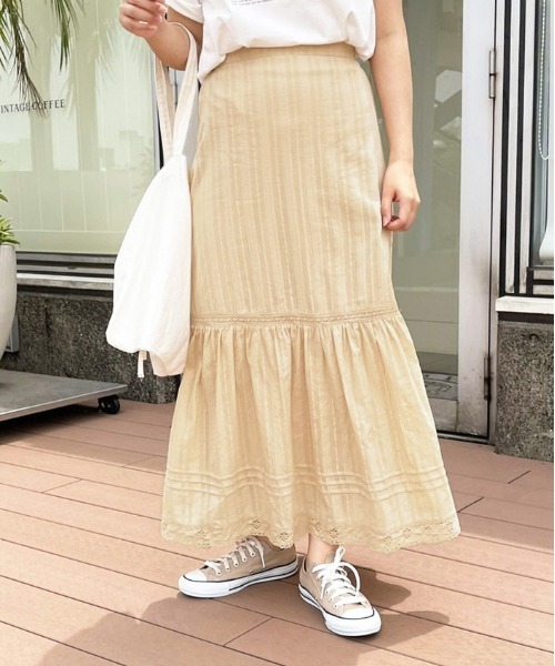 セール】【apres jour clair】コットンレーススカート【ZOZOTOWN限定