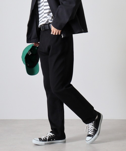 FUNALIVE（ファンアライブ）の「ワイドシルエット　ストレッチデニムパンツ（デニムパンツ・メンズ・インディゴブルー/ブルー/ワンウォッシュ/ブラック/ダークブラック・M/L/XL）」の7枚目の写真