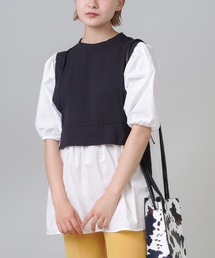 SPINNS | ブラウスxベストドッキングトップス(シャツ/ブラウス)