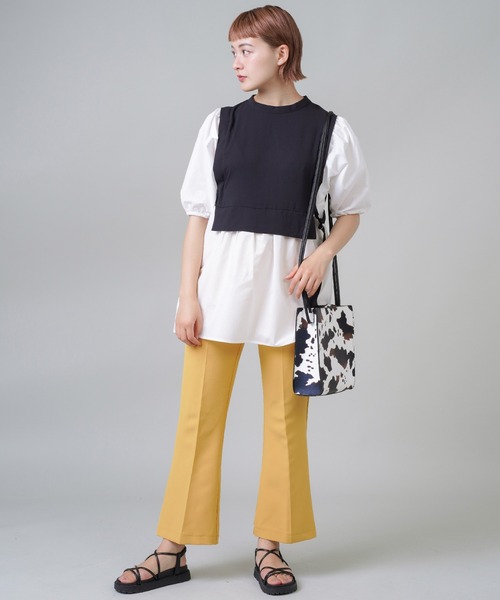 SPINNS（スピンズ）の「ブラウスxベストドッキングトップス（シャツ/ブラウス・レディース・ブラック/ブルー/パープル・ONESIZE）」の12枚目の写真