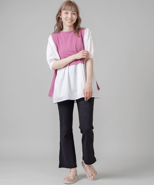 SPINNS（スピンズ）の「ブラウスxベストドッキングトップス（シャツ/ブラウス・レディース・ブラック/ブルー/パープル・ONESIZE）」の20枚目の写真