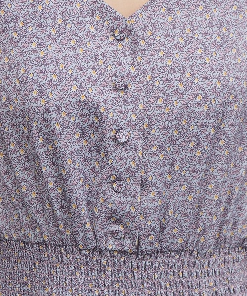 tiptop(ティップトップ)の「パワーショルダーVネックワンピース(ワンピース・レディース・ブラック/オフホワイト/ブルー・FREE)」の11枚目の写真